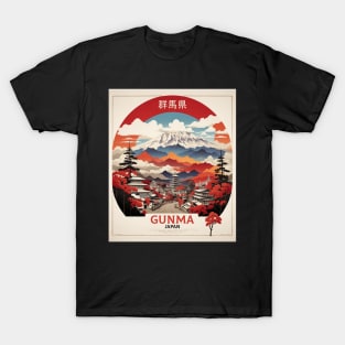 Gunma Japan Vintage Poster Tourism T-Shirt